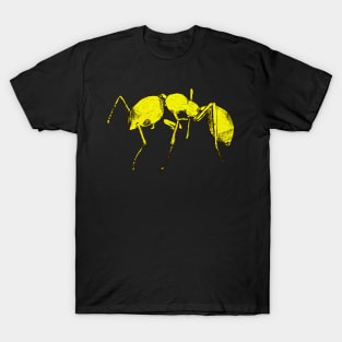 Ants Bright Yellow Sketch T-Shirt